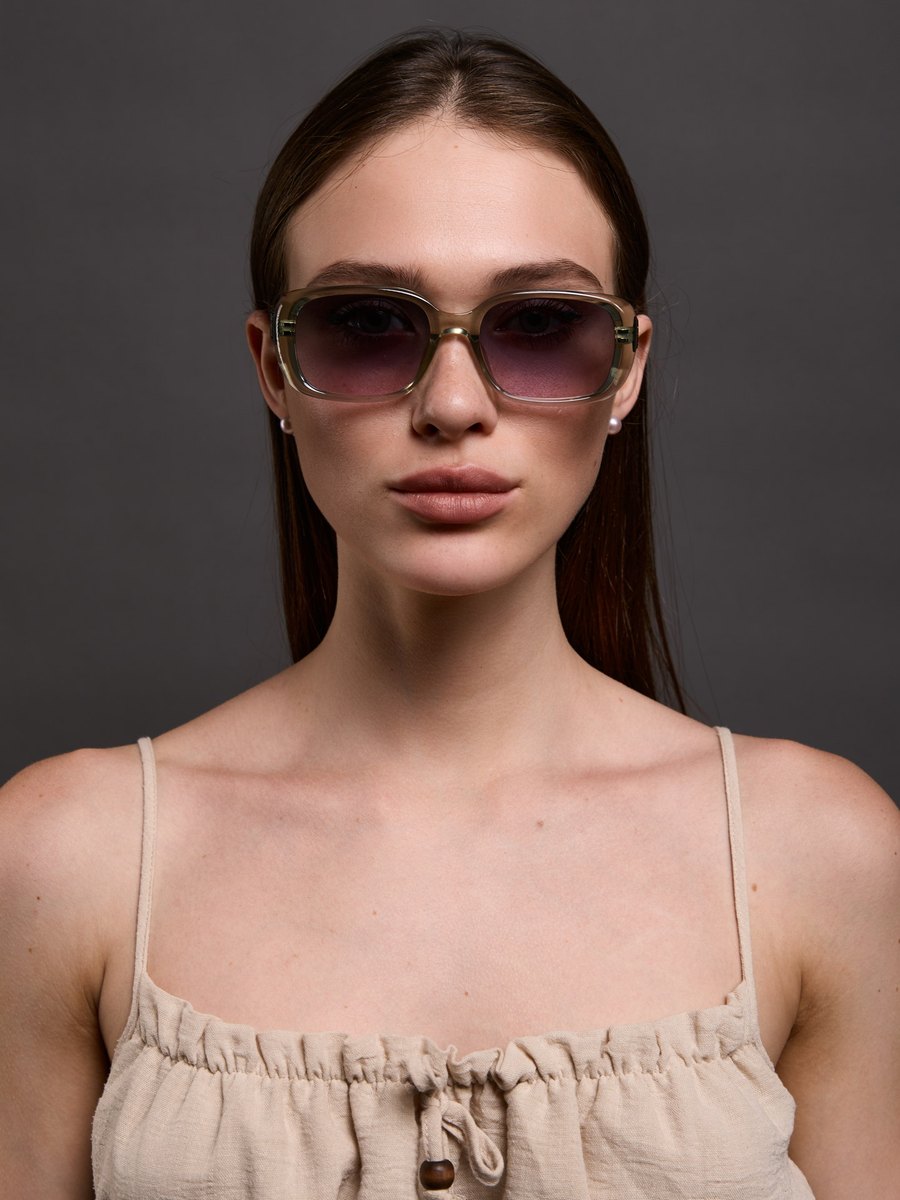 Квадратные солнцезащитные очки Dolce double drop — фото 1
