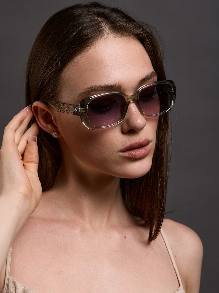 Квадратные солнцезащитные очки Dolce double drop — фото 2