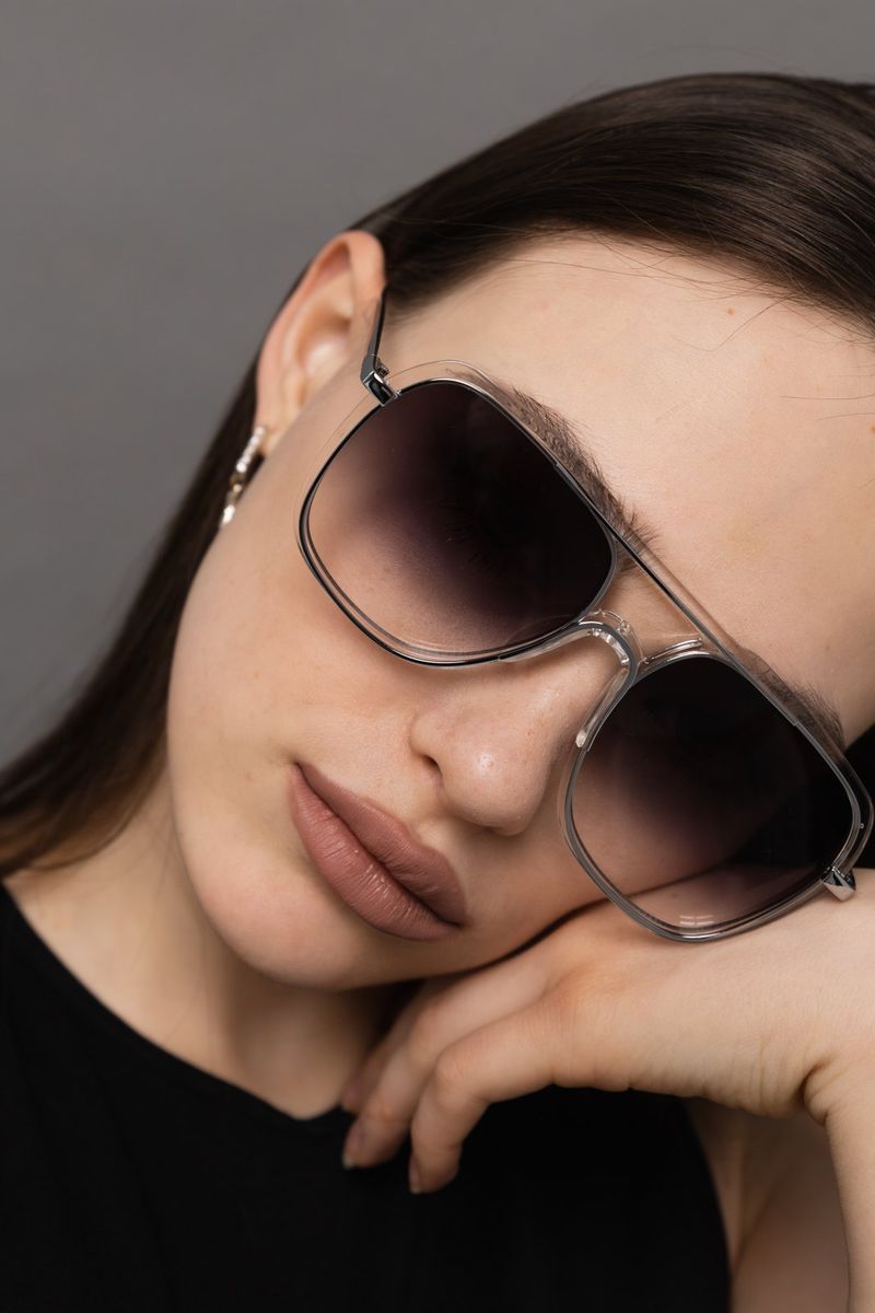 Солнцезащитные очки-авиаторы Eclisse double drop — фото 19