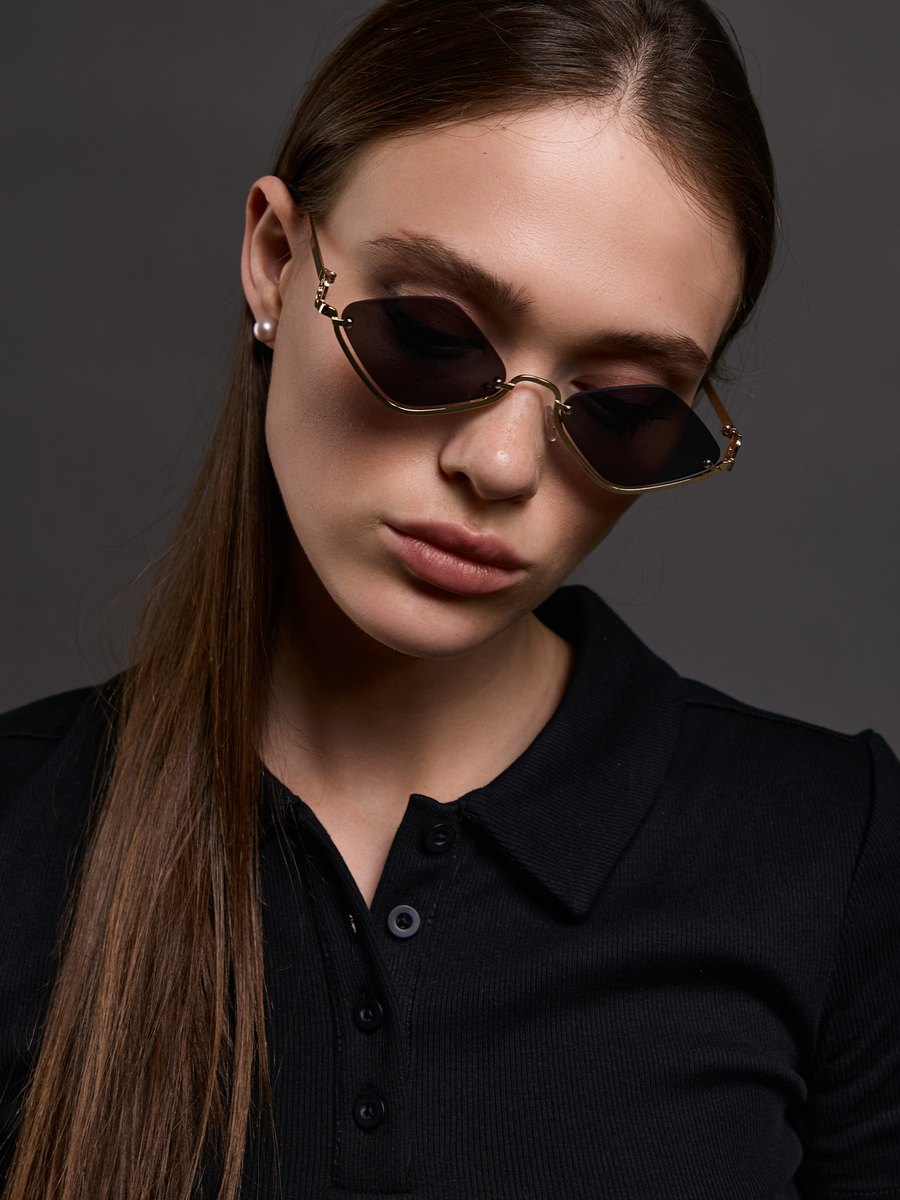 Геометрические солнцезащитные очки Punta double drop — фото 6