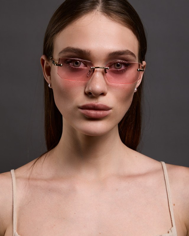Прямоугольные солнцезащитные очки Rosa double drop