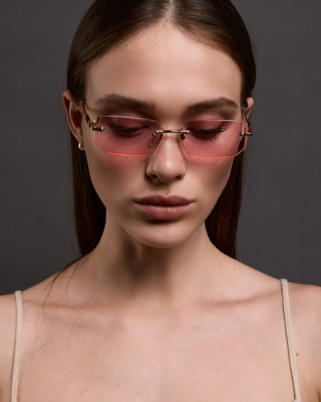Прямоугольные солнцезащитные очки Rosa double drop