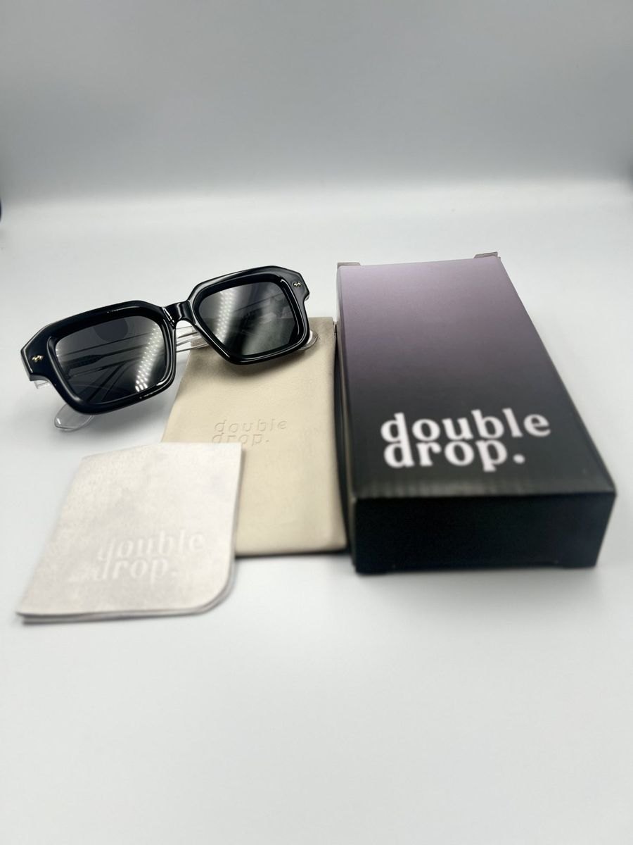 Большие солнцезащитные очки Ultra Nero double drop — фото 11
