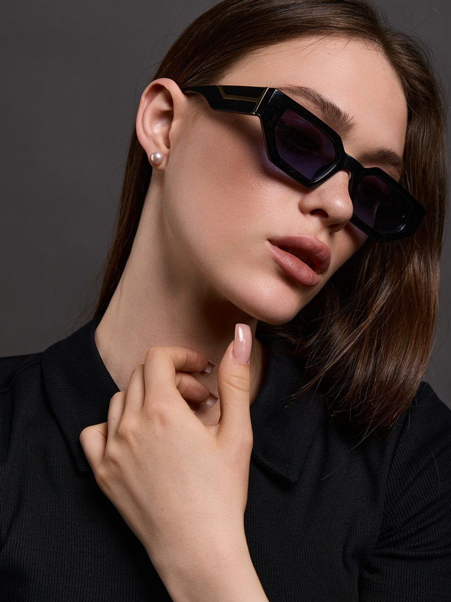 Геометрические солнцезащитные очки Viola double drop — фото 12